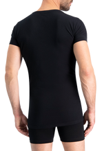 Lade das Bild in den Galerie-Viewer, NOSHIRT lite - regular V - zwart - achterkant