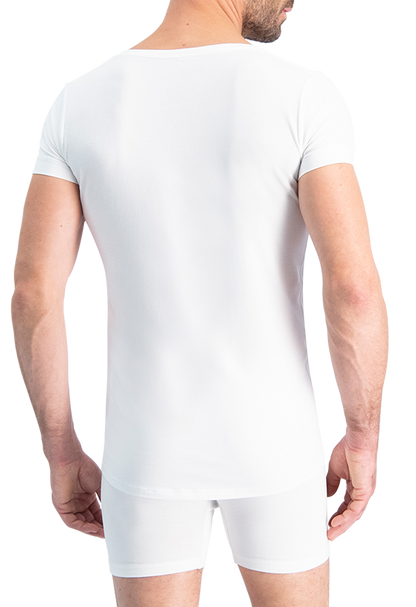 NOSHIRT lite - regular V - wit - achterkant