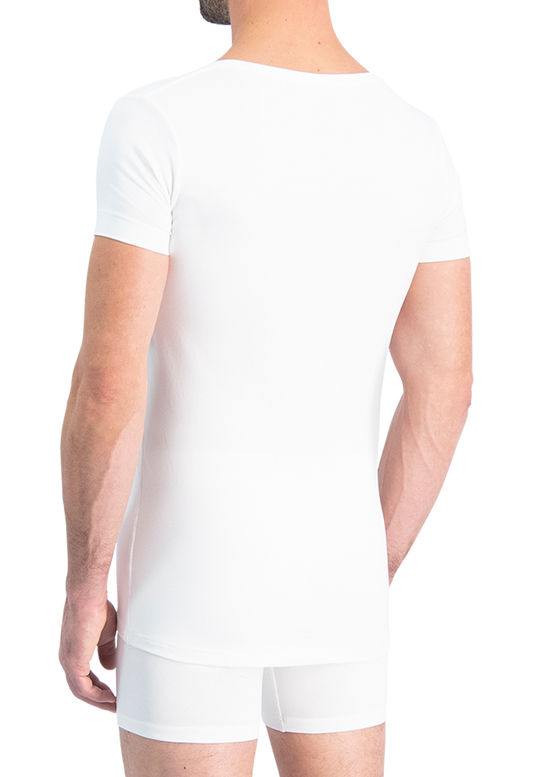 NOSHIRT original - deep V - wit - achterkant