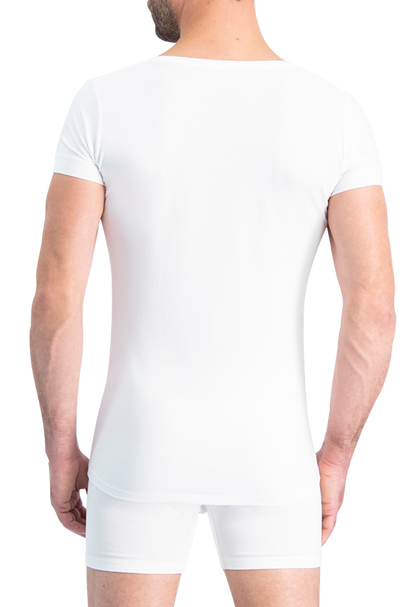 NOSHIRT performance - regular V - wit - achterkant